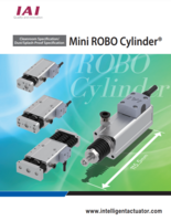 IAI MINI ROBO CATALOG MINI ROBO CYLINDERS: CLEANROOM/DUST/SPLASH-PROOF SPECIFICATION